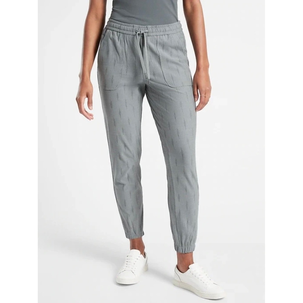 Athleta Farallon Printed Jogger in Spliced Magic Metropolis Grey Womens 6